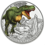 Ankylosaurus" Colored UNC Austria 3 euro 2020 "Supersaurs